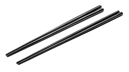 Silver Chopsticks, isolated on transparent background