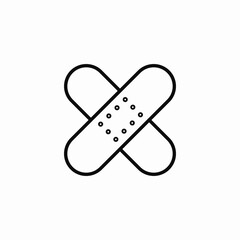 sticking plasters icon sign vector