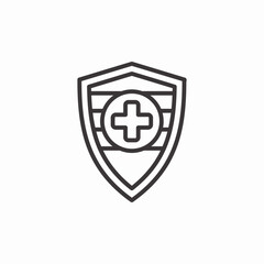 health protection icon sign vector