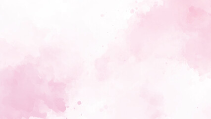 Elegant pink watercolor vector art background for cards, flyer, poster, banner and cover design. Hand drawn flower illustration for Valentines Day. Watercolor brush strokes. Rose. Flower backdrop.