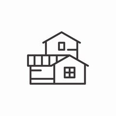 home mansion icon sign vector
