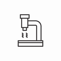 microscope lab icon sign vector