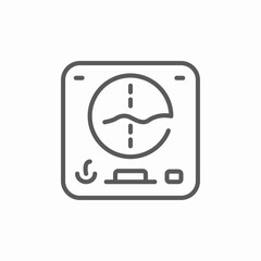 radar scanner icon sign vector