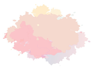 Abstract Pastel Color Paint Splash, Modern Vector Background Illustration, Multicolored Paint Splat Vector, Abstract Artistic Blob and Stain Design Element