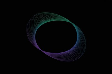 Swirling Gradient Ring abstract background