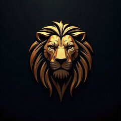 Obraz premium head of lion abstrack logo