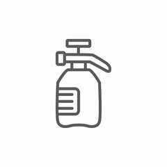 hand compressin sprayer icon sign vector