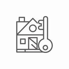 house key icon sign vector