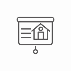 house presentation icon sign vector
