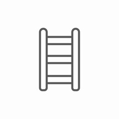 ladder stairs icon sign vector