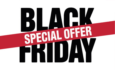 Obraz premium Black Friday Special Offer Promotion sale discount