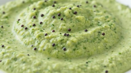 Green Creamy Dip with Seeds