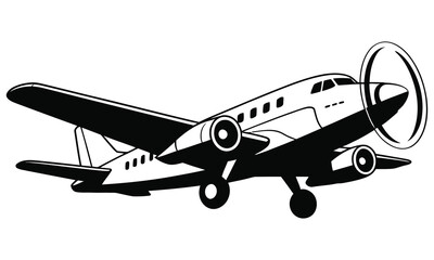 airplane isolated on white