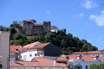 Leiria, Portugal. Leiria Castle was built in a dominant position to the north, overlooking the town and the River Lis. © Andreia
