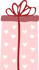 Gift Hand Drawn Doodle Christmas Gift Vector