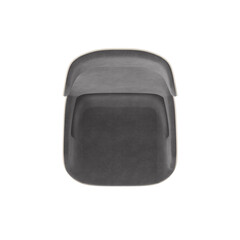Modern High-Back Lounge Chair, Molded Shell, Top View 3D Render, Futuristic Design