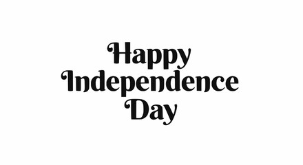 Obraz premium Happy Independence Day - Classic Typography Design