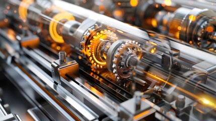 Detailed machine parts