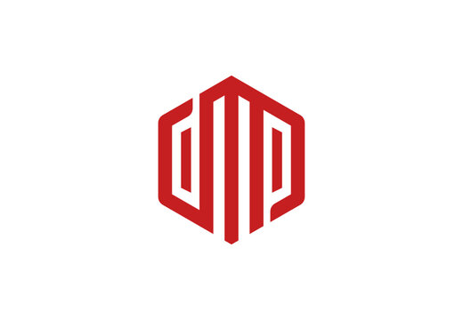 Modern Hexagon DMP Monogram Logo