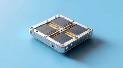 Top view of solar-powered battery.