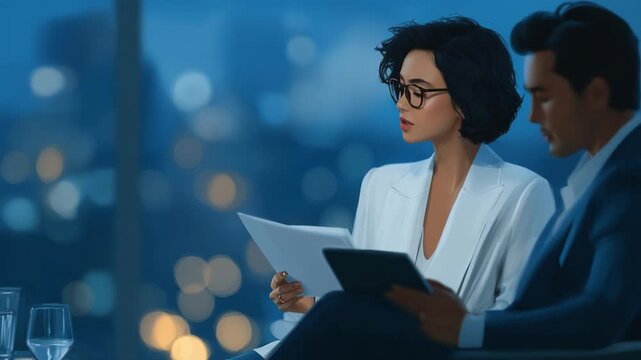 Enhance workplace communication with a productive corporate feedback session between manager and employee.