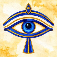 Mythical Eye with Spiritual Background