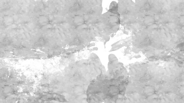 Gray background. Abstract painting background looped animation. Gray texture motions with brush strokes. Hand-drawn animation. Seamless gray abstract animation loop. Perfect background footage