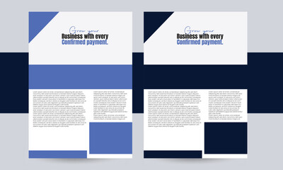 business flyer design template, Modern business flyer template, abstract business flyer and creative design, editable vector template design, flyer template layout design