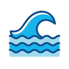 sea wave vector illustration