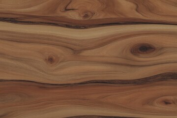 Fototapeta premium Natural wood grain texture with knots brown