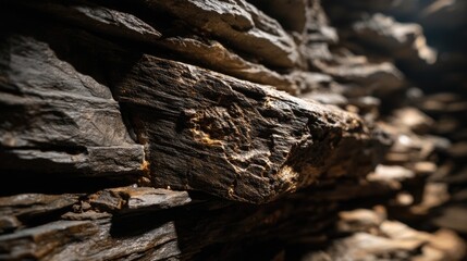 cave wall showcasing sharp textures layered over millions of years of geological formation