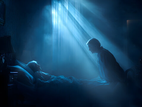 Soul that comes to help a loved one die on their deathbed