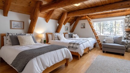 A man stands on his sailboat, looking thoughtfully at an AI hologram showing stock market data, as twilight casts a serene atmosphere