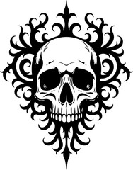 Fototapeta premium Skull of Eternal Flames