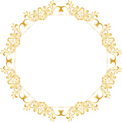 golden frame with floral ornament