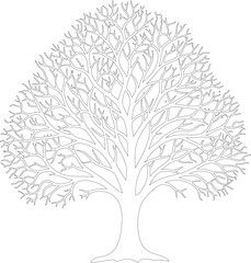 Fototapeta premium sketch of tree