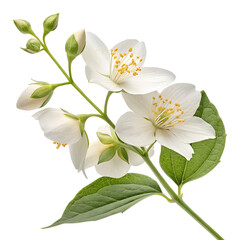 white flower isolated on white