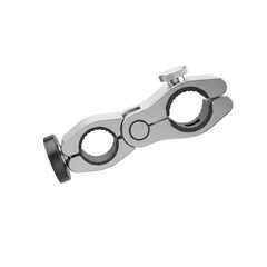 Close up of a magnetic CO2 diffuser clamp