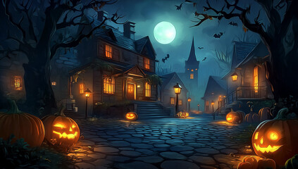 Halloween Background With Copy Space.