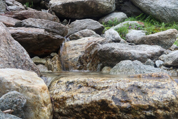 rocks with rivulet