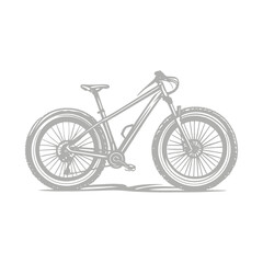 Fototapeta premium Fat Tire Mountain Bike Illustration