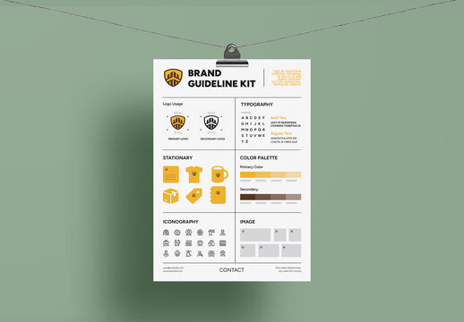 Brand Guideline Poster Template