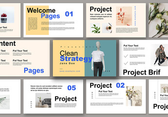 Clean Strategy Presentation Template Design