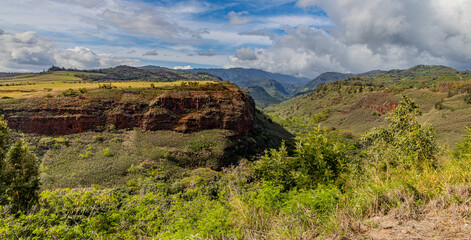 Naklejka premium view of the mountains