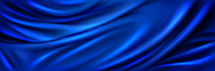 A blue silk abstract background