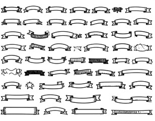 Hand-drawn banner collection