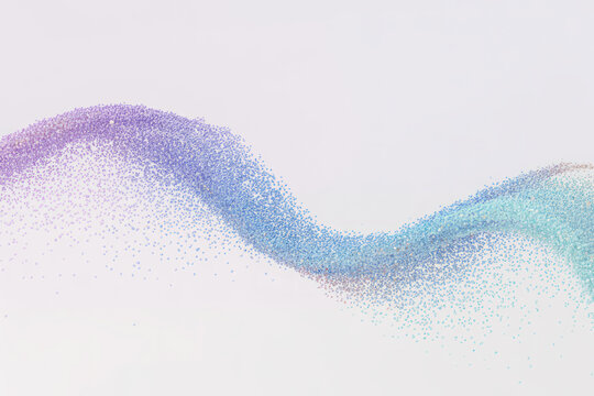 Flowing granular wave abstract background