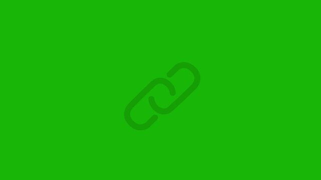 link black line icon animation. Seamless loop HD video with alpha channel on transparent background