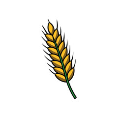 Wheat or Grain Symbol Logo
