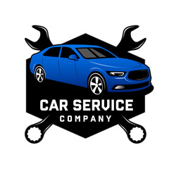 Car Service Emblem &ndash; Vector Garage Logo Template